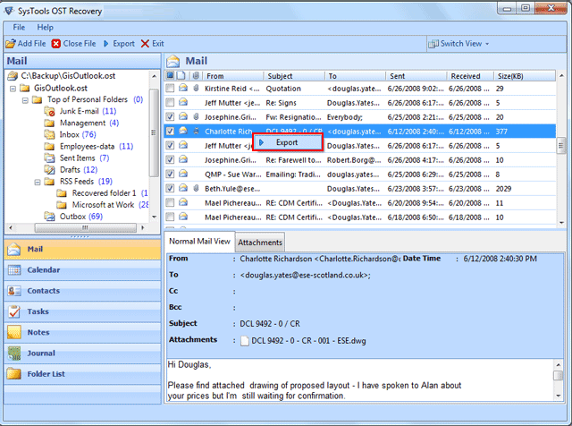 Exchange OST To Microsoft Outlook PST